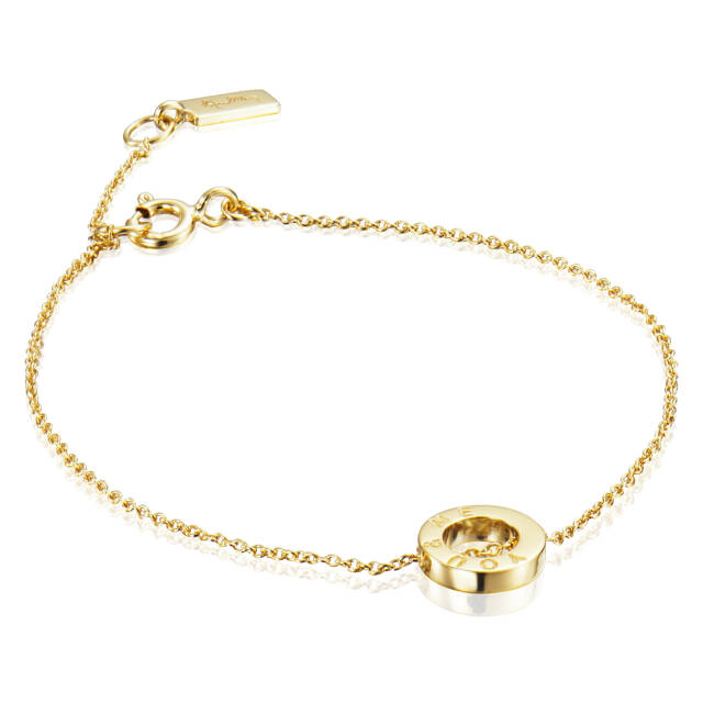 Mini Me You & Me Armbånd Guld 17-19 cm