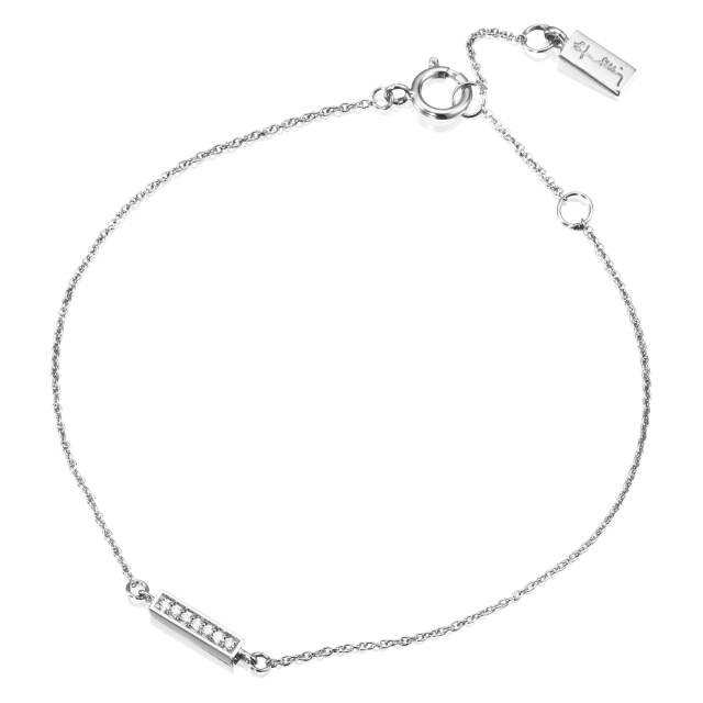 Thin StarsArmbånd Hvidguldg 16-19 cm