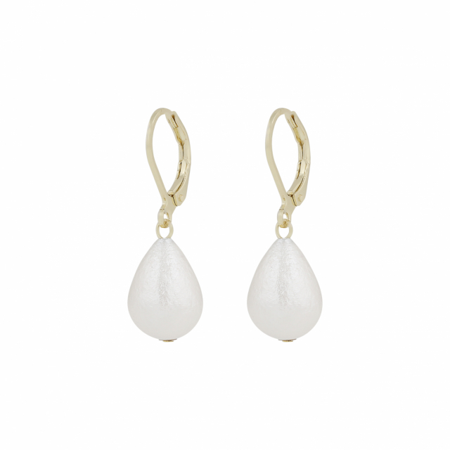 Jackie silk hook Earrings Gold