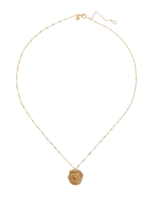 Two elephant Halskæde - Guld