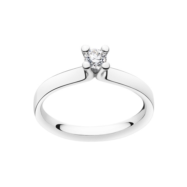 MAGIC SOLITAIRE Ring Diamant 0.20 ct Hvidguld
