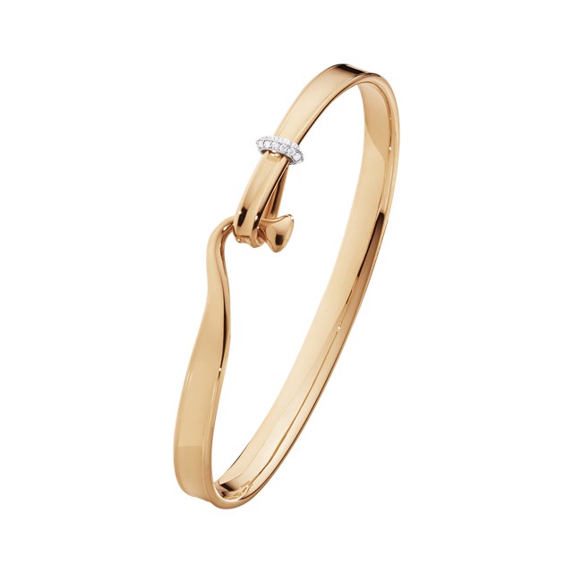 TORUN BANGLE Armbånd Hvidguld Diamant 0.08 ct Roséguld