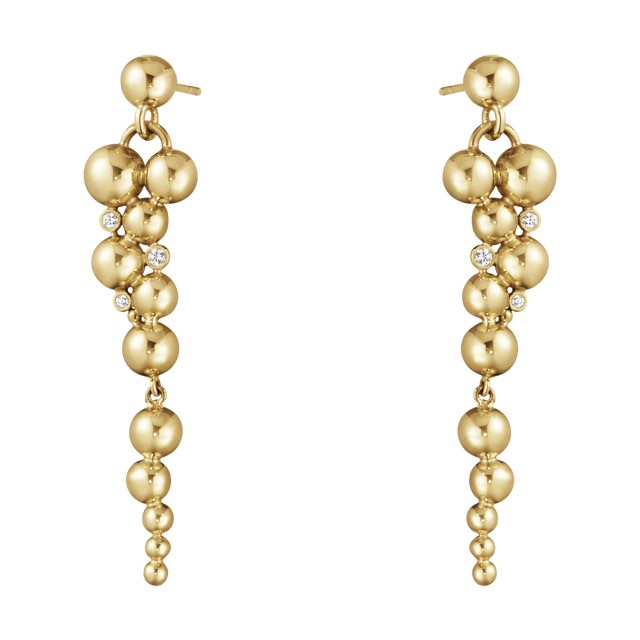 MOONLIGHT GRAPES Ørering Guld Diamant 0.07 CT