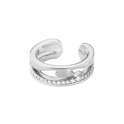 FUSION EAR CUFF PAVÉ 0.10ct (Hvidguld)