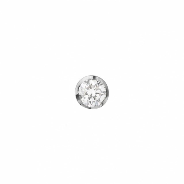 GJ SIGNATURE SOLITAIRE EARSTUD White Gold DIAMOND 0.10 CT
