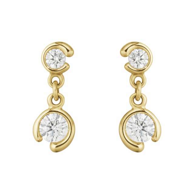 MERCY DOUBLE SOLITAIRE Ørering GULD DIAMOND 0.40 CT