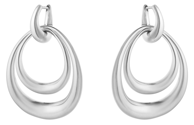 Offspring Earrings, big Silver