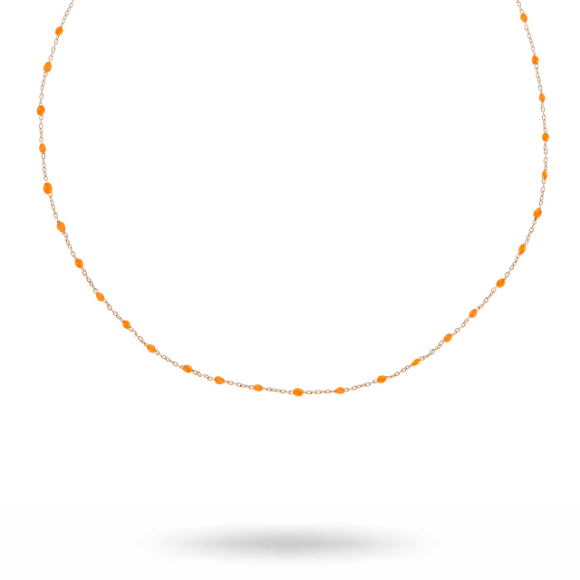 Beaded Necklace Silver