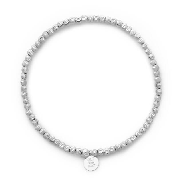 Cubic elastic brace Armbånd plain Sølv