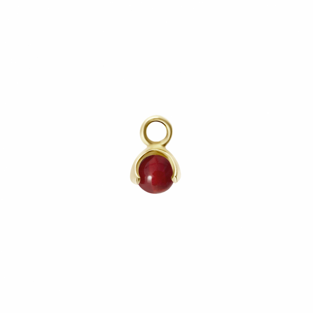 Letters stone 7 carnelian pend guld