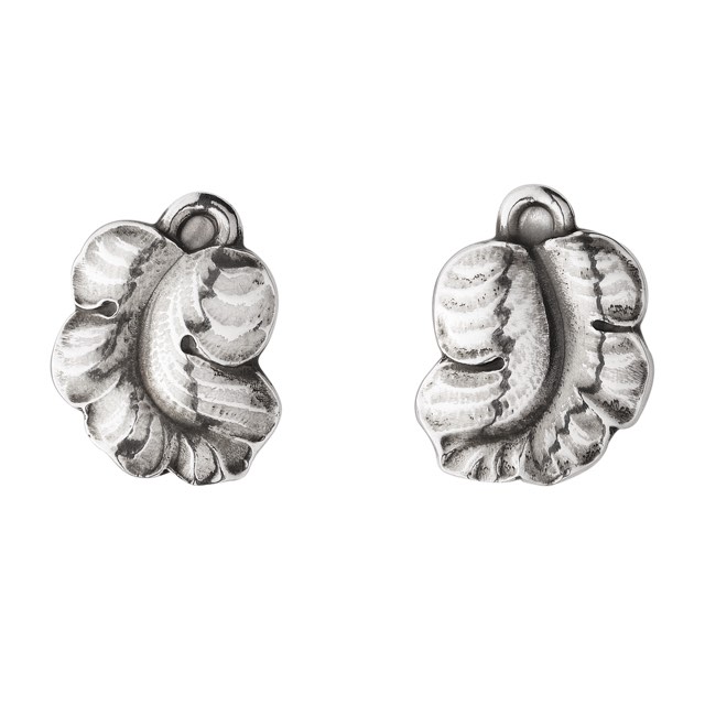 MOONLIGHT GRAPES Ørering Clips Sølv OXIDISED