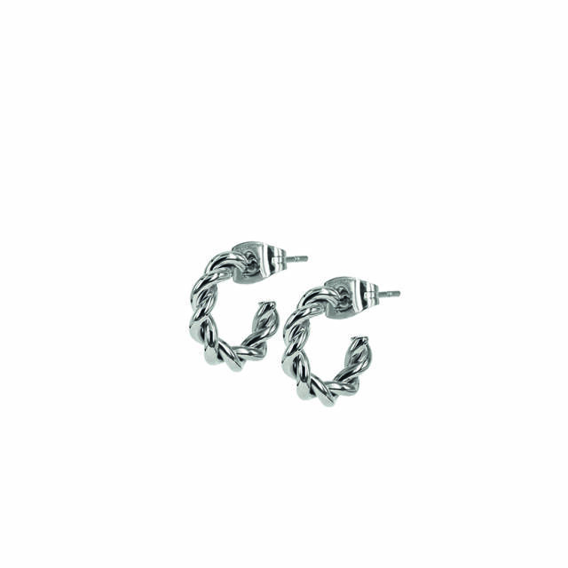 TWIST Mini Øreringe Stål