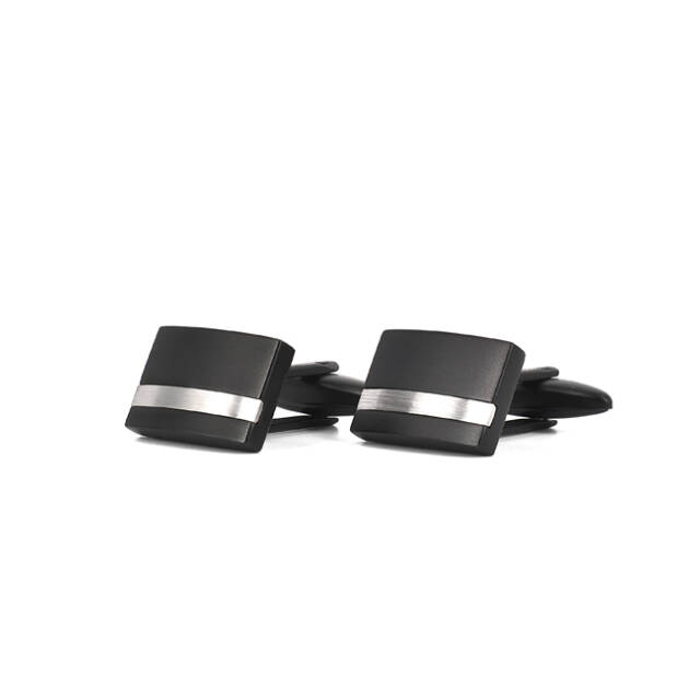 MOLTAS manschettknappar Sort/Stål