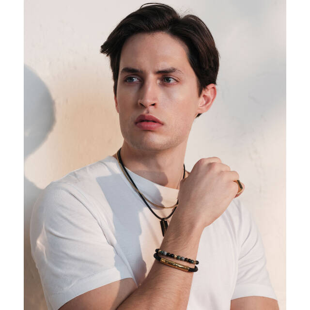 MOLTAS Halskæde Sort /Guld