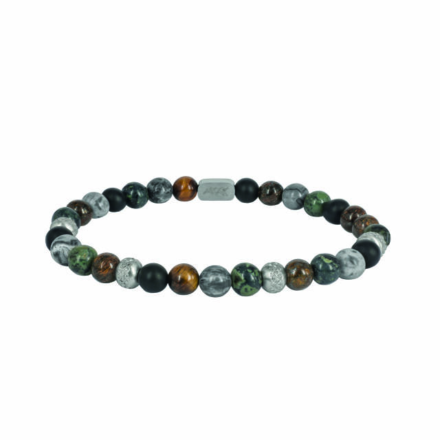 MIKE Armbånd Stål/Grøn