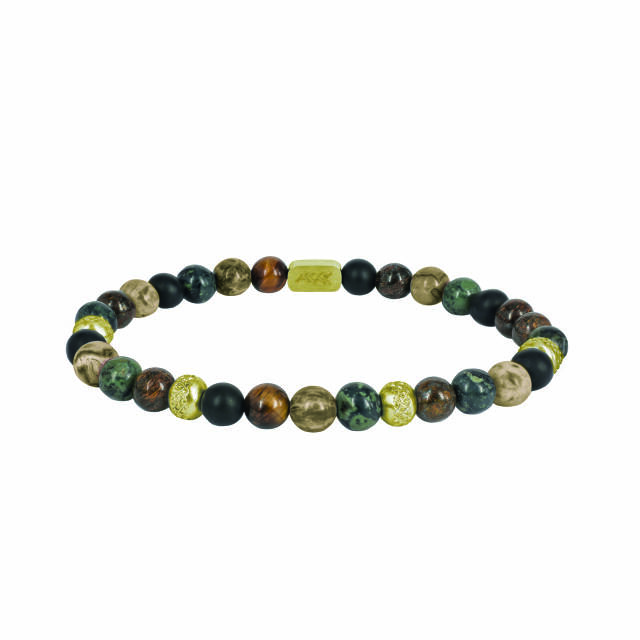 MIKE Armbånd Guld/Grøn