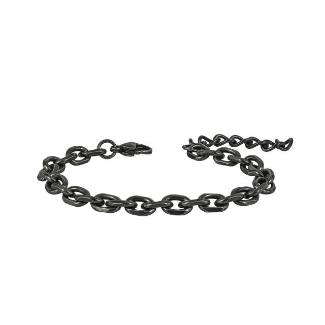 CHARLIE Chain Armbånd Sort Antik