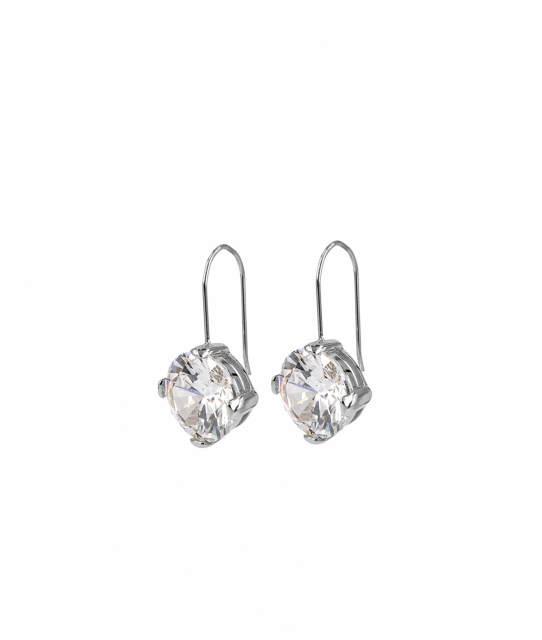 FRIDA Short Ørering Stål/Vit