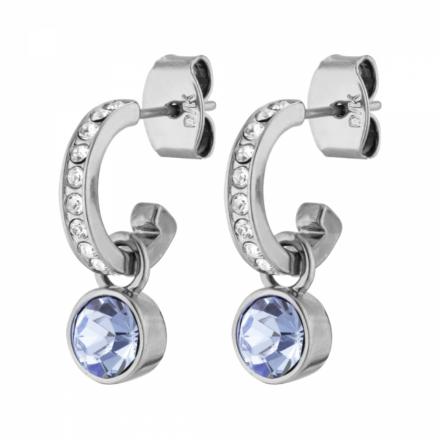 DESSA Sølv LIGHT BLUE Ørering