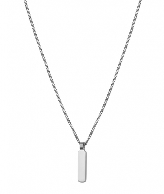 BOONE Plate Necklace Steel