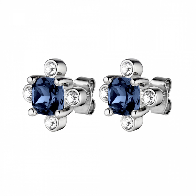 GIGI Sølv ROYAL BLUE Ørering