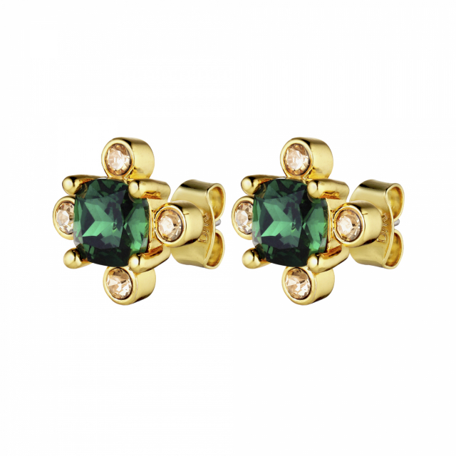 GIGI Guld EMERALD GREEN Ørering