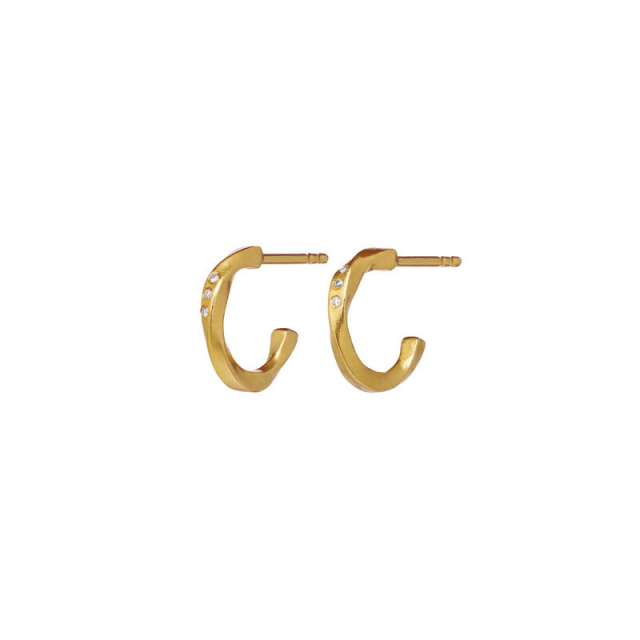 Echo Petite Ørering Guld