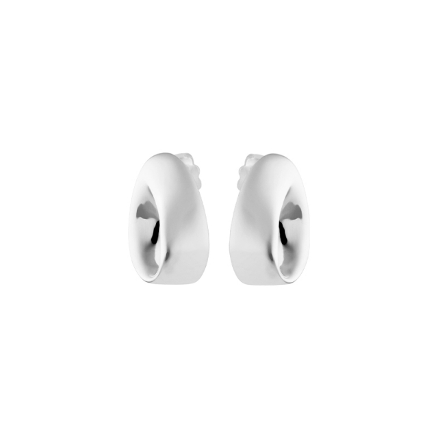 Aqua swirl small studs Sølv