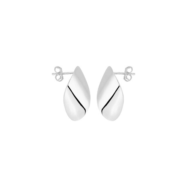 Aqua small Ørering Sølv