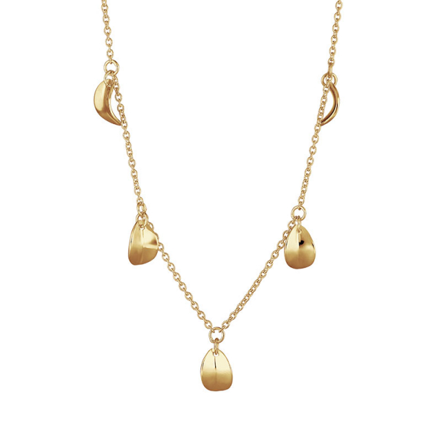Botanica drop full necklace gold
