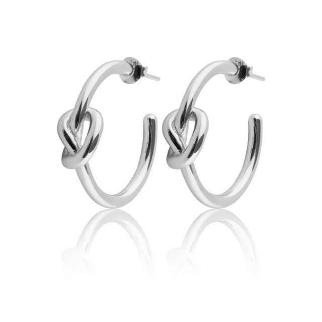 Knot Hoops Ørering (Sølv)