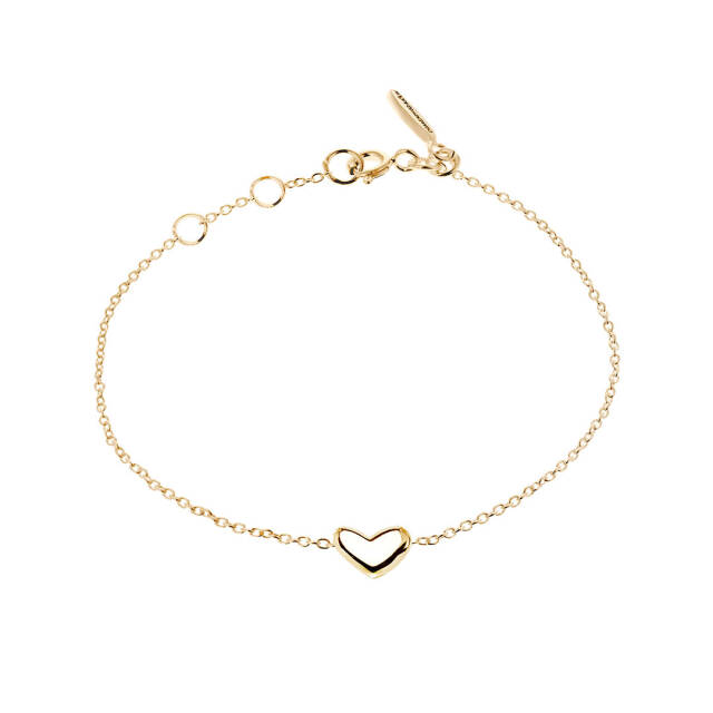 Loving heart medium single Armbånd guld