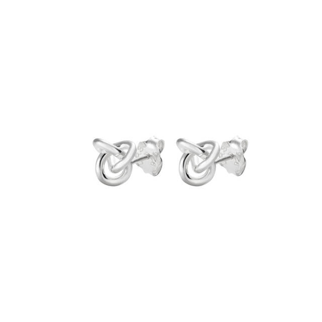 Le knot drop Ørering Sølv