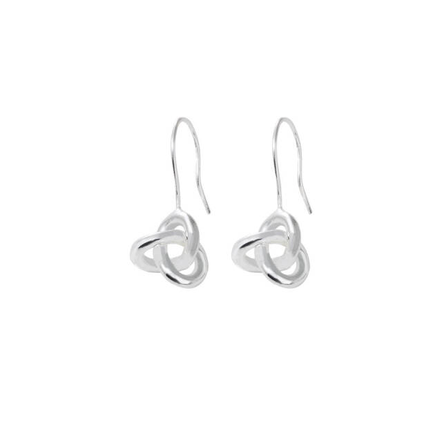 Le knot earrrings short Sølv