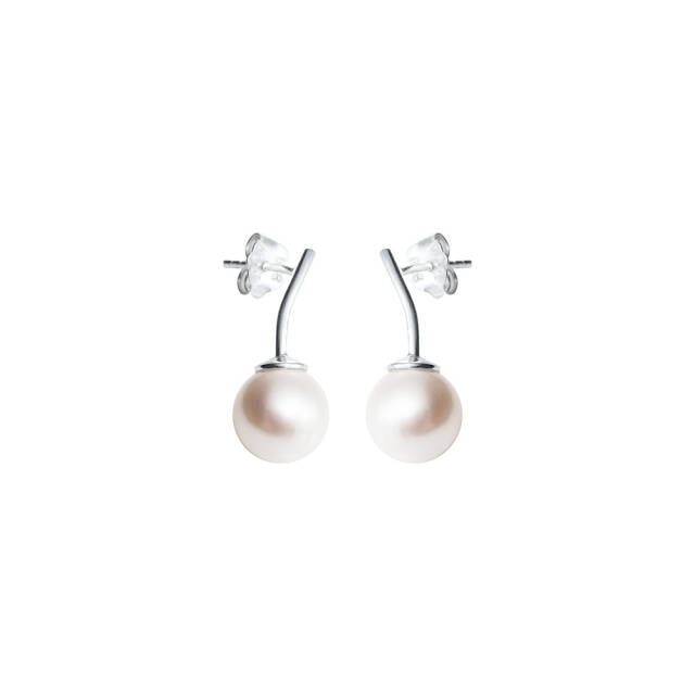 Le pearl Ørering Sølv