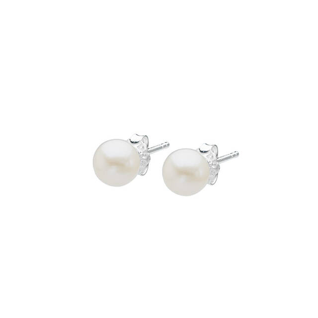 Le Pearl small Ørering Sølv