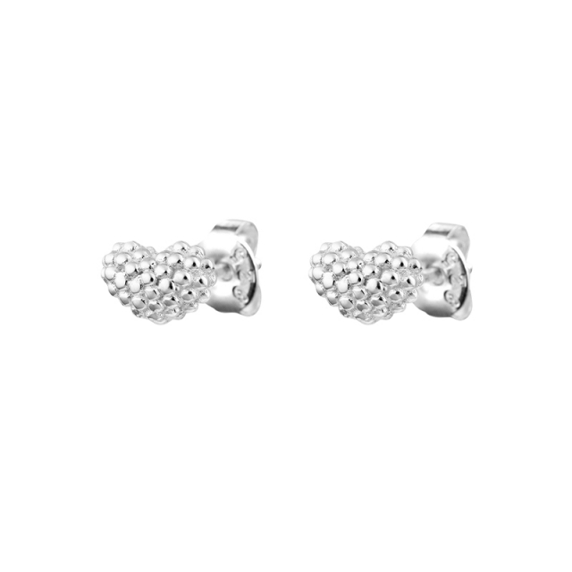 Love bubble studs Sølv