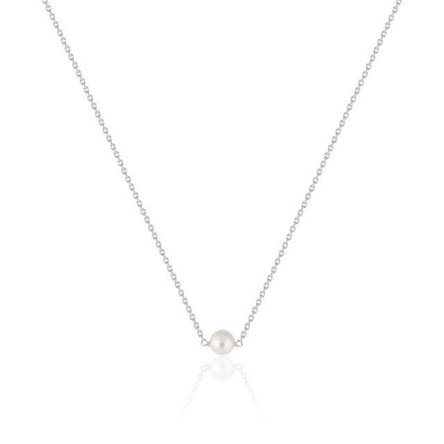 Pearl Halskæde (Sølv) 40-45 cm