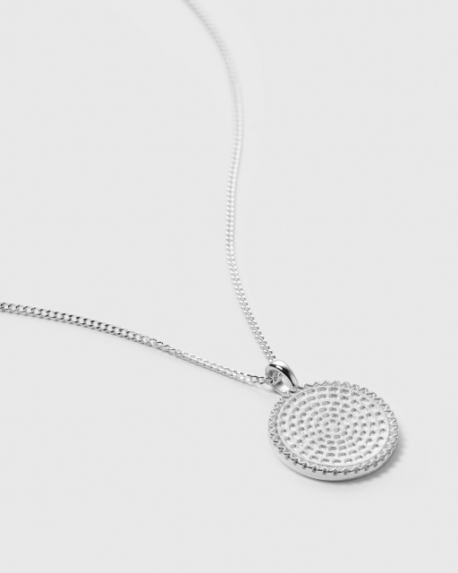 Lucky Coin Heal Necklace Silver