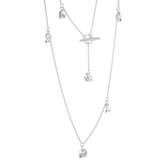 Pacific Halskæde long Sølv