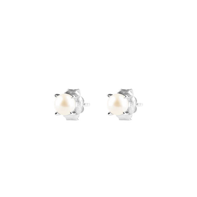 Petite Pearl Ørering Sølv