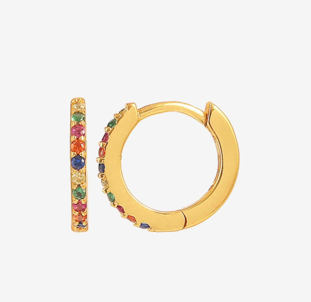Esta Multi Earrings Gold