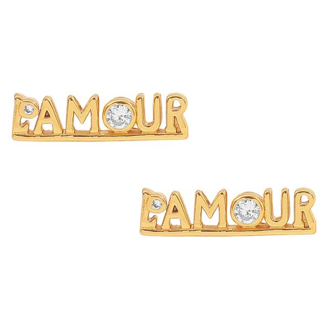 L'amour Øreringe Guld