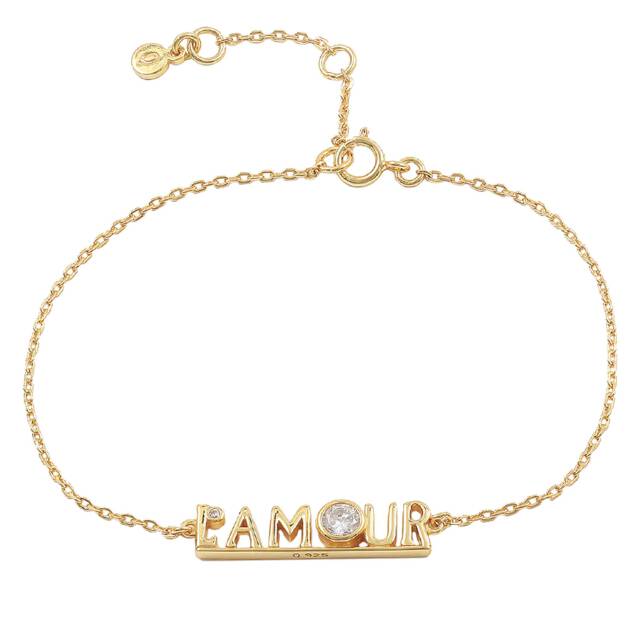 L'amour Armbånd Guld