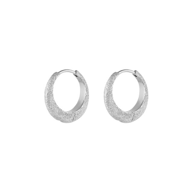 Stardust shine hoops Sølv