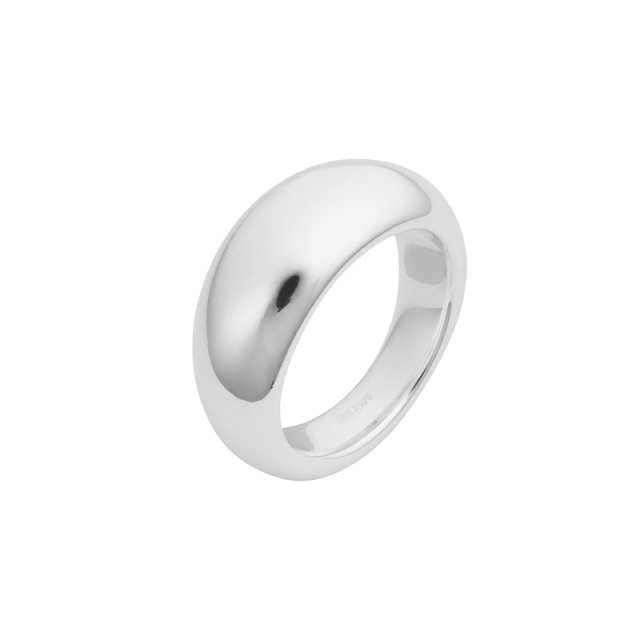 Stardust grande ring polished Sølv