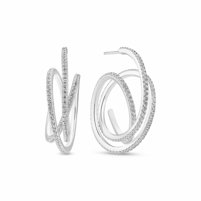 Spirale Grande Earrings Silver