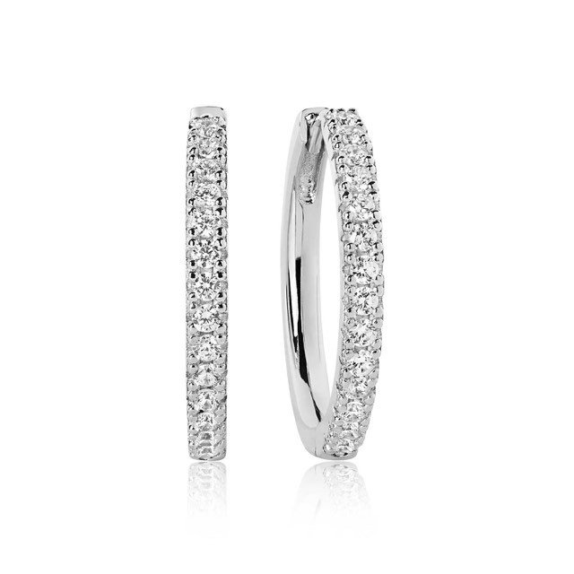 ELLERA GRANDE Ørering hvide Zirkoner (Sølv)