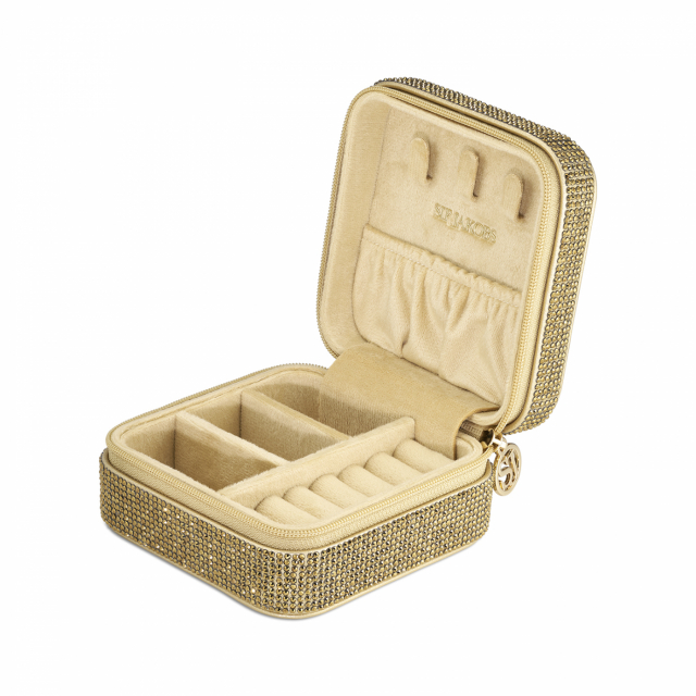 SPARKLY GOLD JEWELLERY TRAVEL BOX