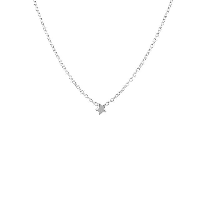 Stella Nova drop Halsketten Sølv